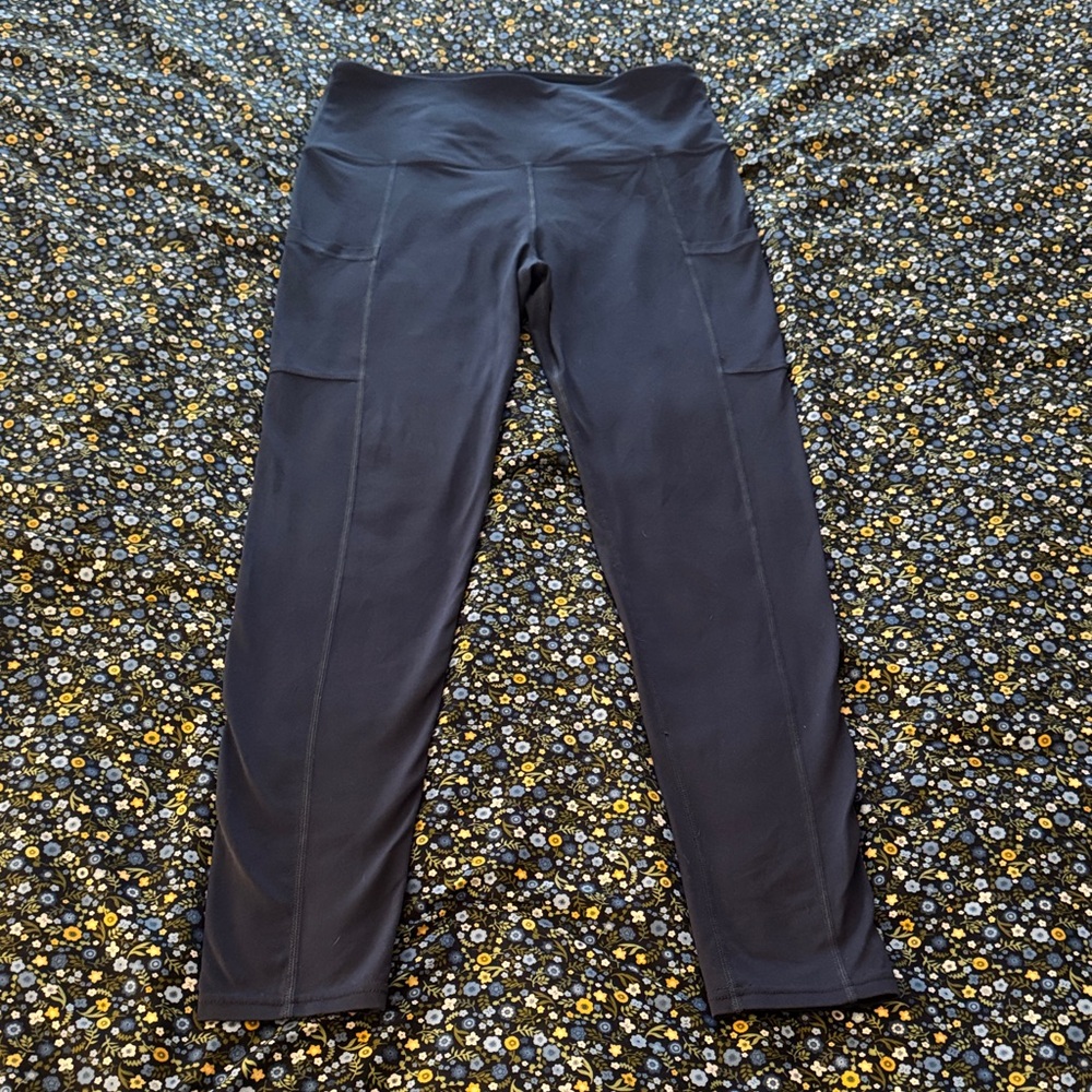 Tuff Athletics Black High-Waist Pocket Leggings